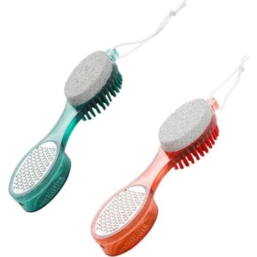 4 in 1 Feet Pedicure Tools with Foot Scrubber Pumice Stone File Callus Remover 27RC