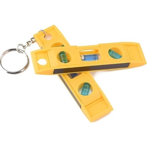 Mini 3 Bubble Level with Keychain Torpedo Magnetic Gradienter Level Measuring Tool，Plumb/Level/45-Degree Measuring Level