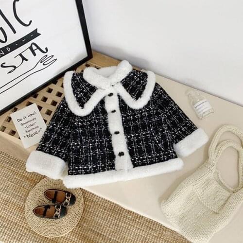 Girls wool coat fashion coat