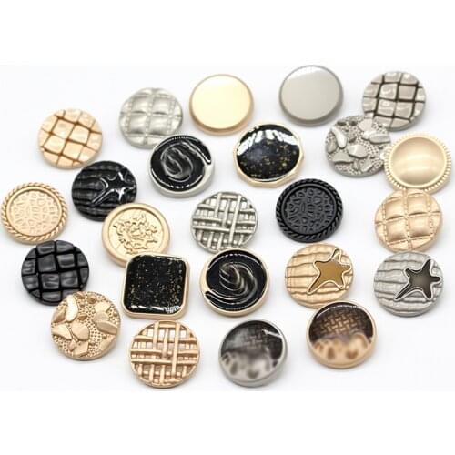 5Pcs High-grade mens/womens coat metal buttons Woolen coat suit windbreaker sweater cashmere clothes round buttons C107