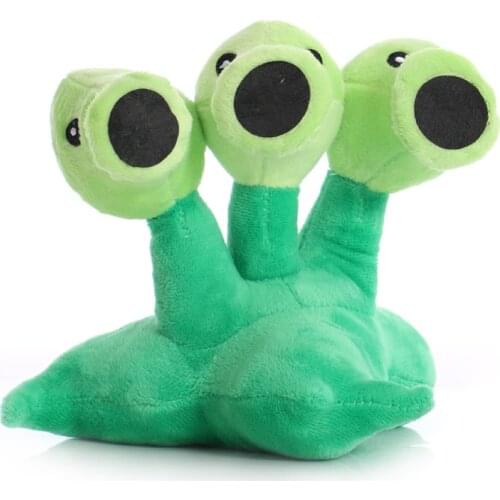 1pcs 17cm Plants vs Zombies Plush Toys Doll PVZ Plants Threepeater Soft Stuffed Toy Doll for Children Kids Gifts