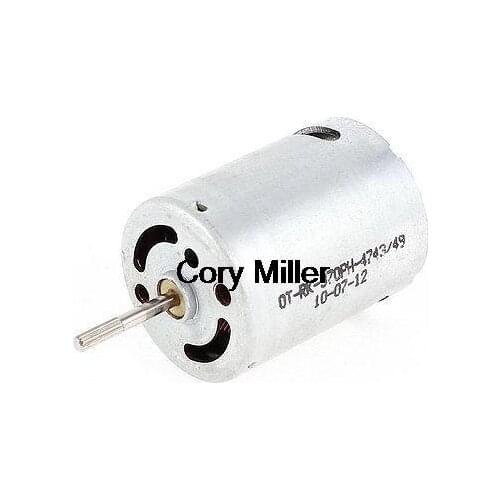 RC Airplane DC 6V 16000RPM Knurling Axle Magnetic Carbon Brush Motor Replacement