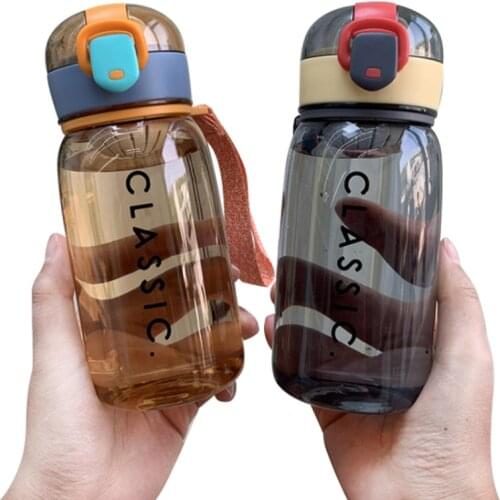 Multi-color Accompanying Cup Portable With Filter Fitness Exercise Handy Cup Student Buckle Plastic Cup Water Bottles Drinkware