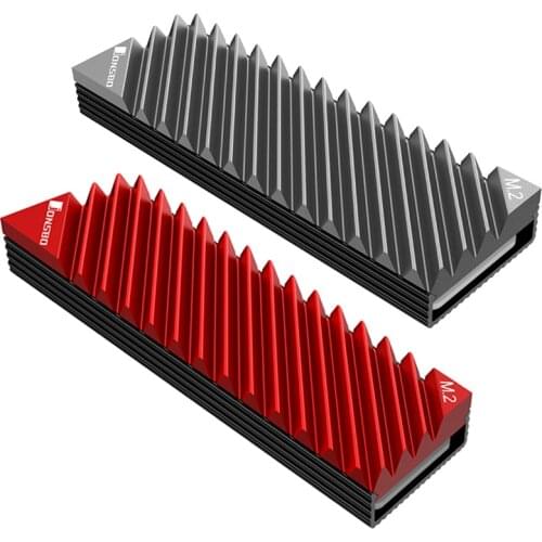 M.2 SSD NVMe Heat Sink M2 2280 Solid State Hard Disk Aluminum Heatsink with Thermal Pad Desktop PC Thermal Gasket