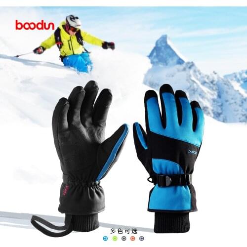 Thick Warm Really waterproof gloves Hiking Downhill skiing Winter Outdoor Sport Cycling Ski Snowboard Snow Scooter Full Finger