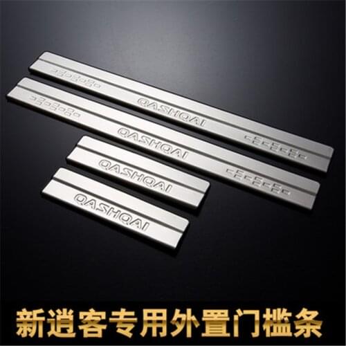 High quality Stainless Steel car Internal external Scuff Plate/Door Sill Door Sill For Nissan Qashqai J11 2016 2017 2018