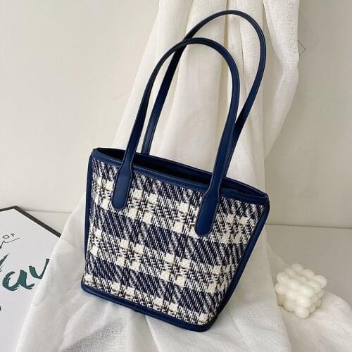 Shoulder Womens Bag Summer Fabric Large Capacity Versatile Portable Bucket Bag Tote Bag Canvas Bags for Women