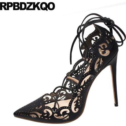 Transparent gold women party shoes pumps pointed toe exotic dancer 12cm 5 inch 13 45 black gladiator high heels 12 44 thin dress