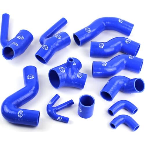 #0029 For 2000-2002 Audi S4 RS4 2.7L Bi-Turbo Silicone Turbo Hose Kit Blue