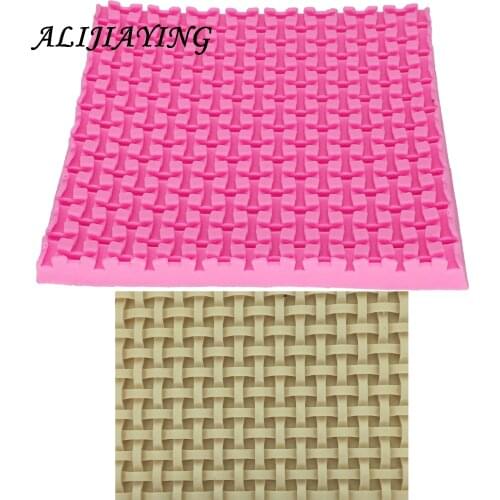 1Pcs Bamboo Lace mat shape Silicone Fondant Molds Cake Decorating Tools Sugar cake decorating supply dessert tool D1277