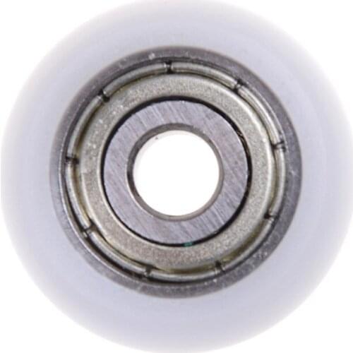 1PCS Carbon Steel Bearing Pulley Wheels Embedded Groove Suitable For Furniture Hardware Accessories 5*21.5*7mm