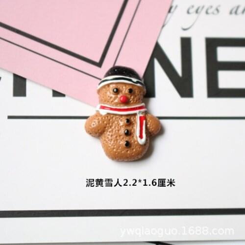 1pcs/lot resin flatback snowman 21mm Cabochons Scrapbooking Hair Bow Center DIY Christmas decration C109-8