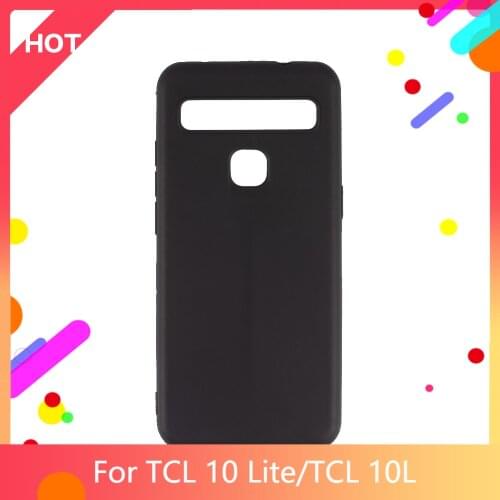 10 Lite Case Matte Soft Silicone TPU Back Cover For TCL 10L Phone Case Slim shockproof