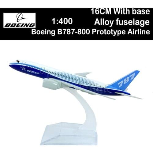 14CM 1:400 Boeing B787-800 Model Prototype Airlines W Base Airbus Metal Alloy Aircraft Plane Airliner Display Adukt Kid Souvenir