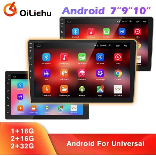OiLiehu Car Radio 2 Din Android Stereo Receiver GPS Multimedia Player For Volkswagen Nissan Honda Hyundai Kia Toyota LADA Ford