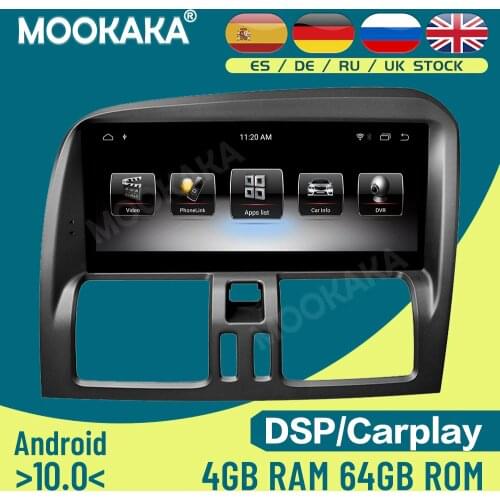 For Volvo XC60 09 -10 Android 10.0 64G Car Multimedia Player GPS Navigation Auto Radio Stereo Head Unit Recorder Audio DSP