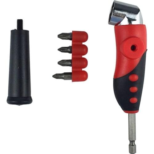 FATCOOL 6PCS/Sets 105 Degree Arm Angle Crank Electric Fitting Angular Spread 1/4 Magnetic Bits Driver Screwdriver Holder