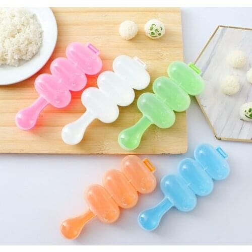 1pc DIY Cute Mini Rice and Vegetable Roll Mold Meat Ball Maker Sushi Onigiri Tool Kitchen Gadgets Food Grade PP Material