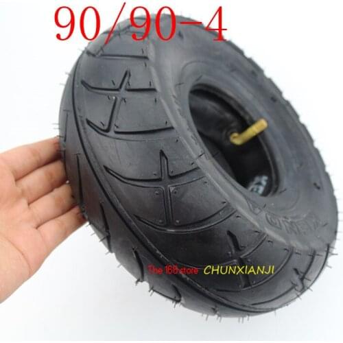 Lightning shipment 90/90-4 tyre and inner tube (10inch) On-road Tyres for many scooter Gas/Electric Scooter motorcycle