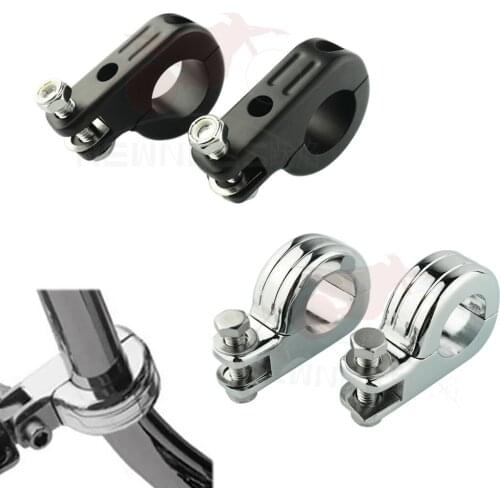 1.25" 1.5" 32MM 38MM Chrome Black Highway Bars CRASHBAR Foot Peg Clamp Mounting Kit for Harley Honda Yamaha Kawasaki