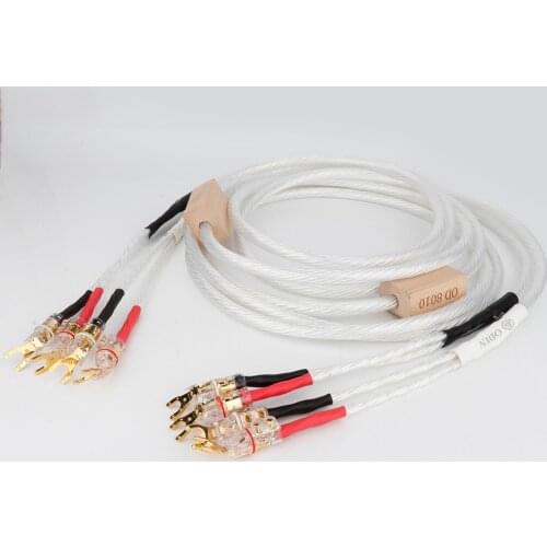Yter Nordost Odin Supreme Reference Speaker Cable audio loudspeaker Cable with WBT Style Glod plated Spade Plug
