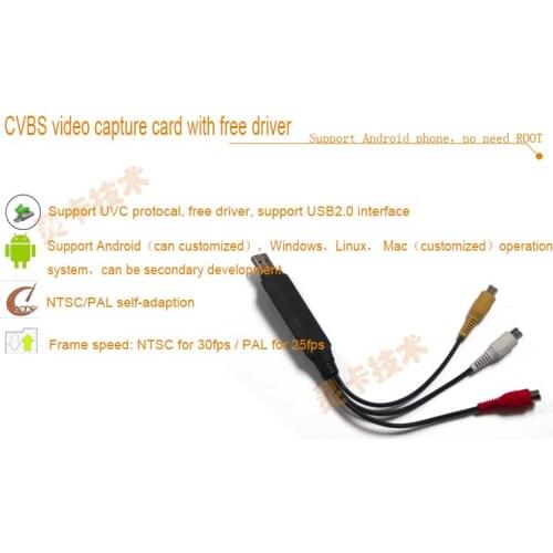 Video capture card with no driver support android/windows/linux/MAC free shipping