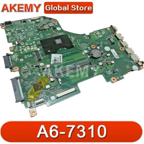 Akemy for Acer aspire E5-522G laptop motherboard A6-7310 CPU DDR3L NBMWK11002 NB.MWK11.002 DA0ZRZMB6D0