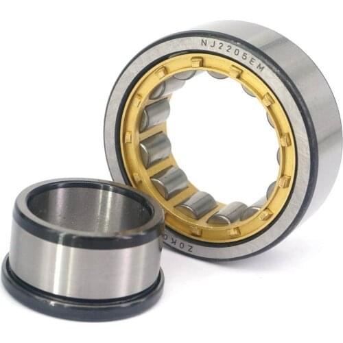 I/DxO/DxThick 25x52x18mm Model NJ2205EM NJ2205M Copper Cylindrical Cylinder Roller Ball Bearing