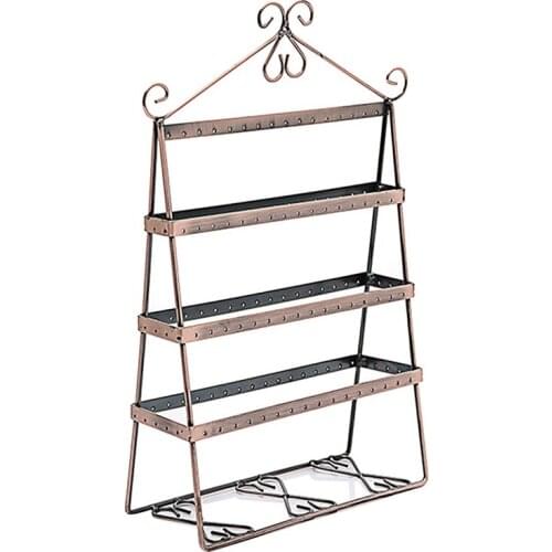 112 Holes Metal Earrings Studs Display Rack Jewelry Display Bracket Earring Display Stand Holder Storage Earring Holder