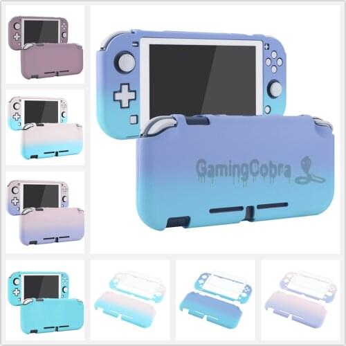 PlayVital Soft Touch Protective Cover for NS Switch Lite - 1 x White Border Tempered Glass Screen Protector Included