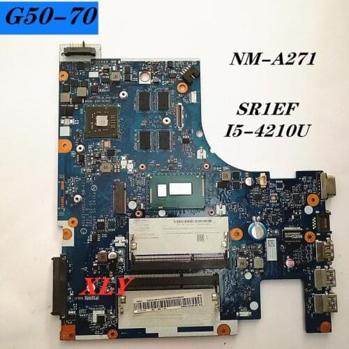 NM-A271 CPU I5-4210U FOR Lenovo G50-70 Notebook Computer Motherboard Full Functional Test Free Shipping N