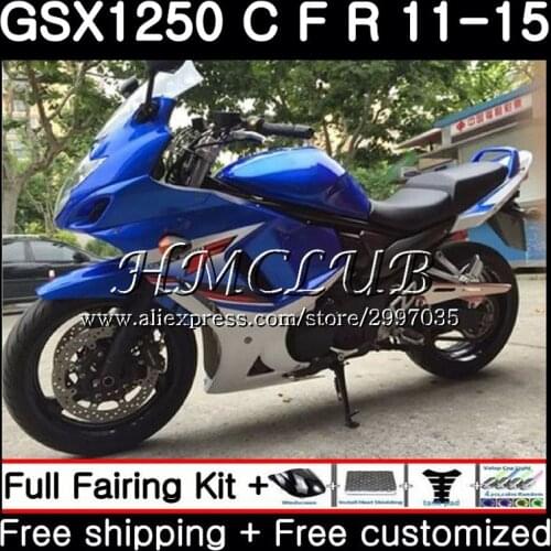 Fairing For SUZUKI Bandit GSX1250F GSXF1250 2011 2012 2013 2014 2015 45HC.8 GSX1250 C GSX1250FA blue GSX1250C 11 12 13 14 15