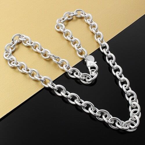 High quality Popular brands 925 sterling silver necklace for woman men fashion charm chain luxury jewelry party Holiday gift