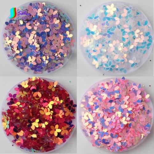 New Colorful Flower Shape Sequin Paillette For Show Costumes DIY Sewing Fabric Accessories 10mm S0159H