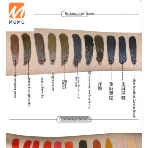 Permanent Makeup Pigment Line Eyebrows Permanent Lip Coloring Inner Eyeliner Eyebrow Tattoo Color Milk Semi-Permanent Coffee