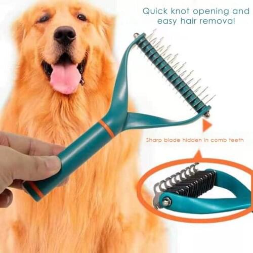 Pet Cat Hair Removal Comb Brush Pets Fur Knot Cutter Dog Grooming Shedding Tools Pet Products Suppliers #J