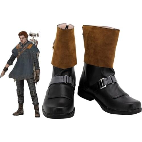 Star Cos Wars Jedi: Fallen Order Cal Kestis Cosplay Shoes Boots Halloween Accessory Custom Made