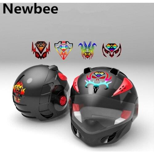 Newbee 12cm*12cm Reflective Car Motorcycle Motorbike Sticker Universal 3D Fuel Tank Protector Helmet Laptop Decoration Decal