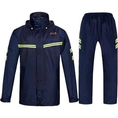 Outdoor Rain Jacket Pants Motorcycle Impermeable Camping Mens Waterproof Rain Suit Hat Gabardina Hombre Raincoat Adult R5C168