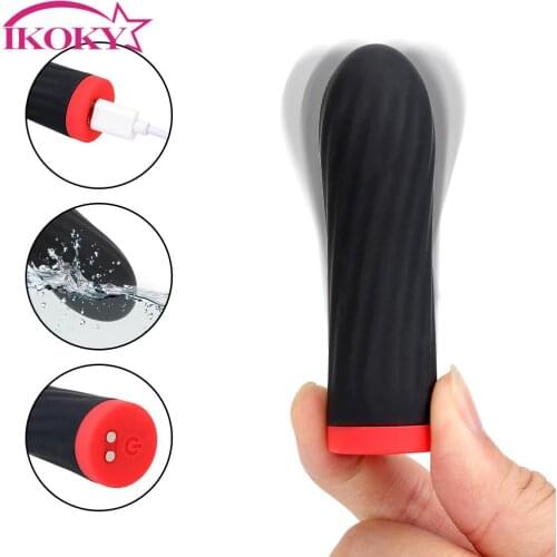 Female Masturbator USB Charge G-spot Adult Products Mini Bullet Vibrator 10 Speeds Nipple Clitoris Stimulator Sex Toys for Women