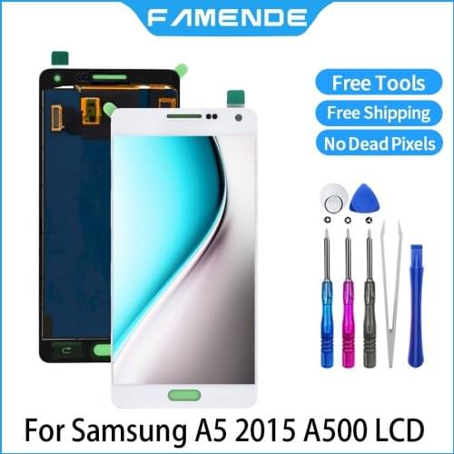 100% Original LCD For Samsung Galaxy A5 2015 A500 A500F A500M A500Y A500FU OLED LCD Display Screen Digitizer Replacement
