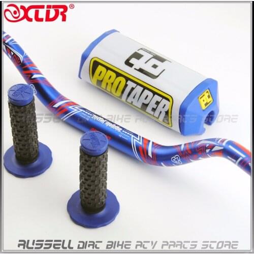1 1/8" Fat Bar Handlebars MX PRO Taper Grips Pad For Honda CRF KTM Yamaha YZF Kawasaki KXF Suzuki WRF RM Dirt Pit Bike