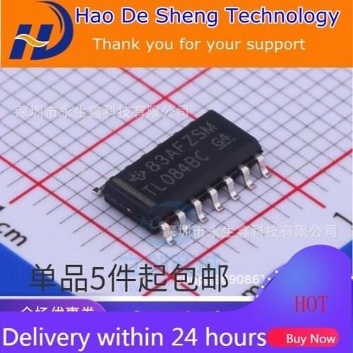 10PCS/LOT TL084BC SOP-14 084B TL084BCDR Operational Amplifier New Original In Stock
