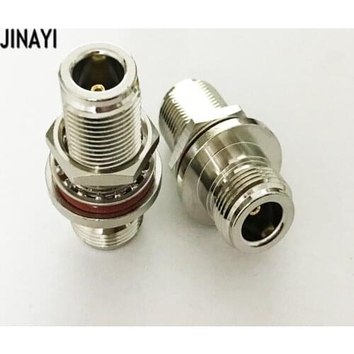 10pcs N female O-ring Waterproof to N Female Jack Nut Panel Mount RF Coax Connector Adapter 50ohm