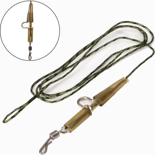 2pcs Carp Braided Lead Core Leader Line Ready Tied Chod Helicopter Rigs Leadcore 60cm Leadcore Fishing Line Pesca Iscas Tackle