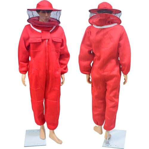 3D Air Cotton Fabric Ultra Breathable Ventilated Beekeeping Suit with Round Veil Professional Anti Bee Protective Suit
