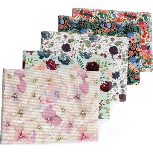 50*145CM Fabric Cute Designs Flowers Pattern Printed Polyester Cotton Twill Fabric Patchwor Printed