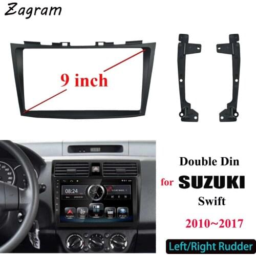 9 Inch 2 Din Auto Radio Car Player DVD Dashboard Audio Panel Mount Installation Fascia Frame for SUZUKI Swift 2010~2017