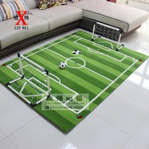 Acrylic Soccer Field for Children Living Room Carpet Tapete Alfombras Tapis salon Carpets Rugs and carpets Tapetes Tapis Rug