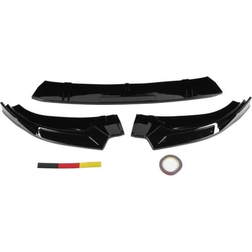 Car bumper skirt lip chin ABS black vehicle modification cenefa class III bumper For Audi A6 C8 2019